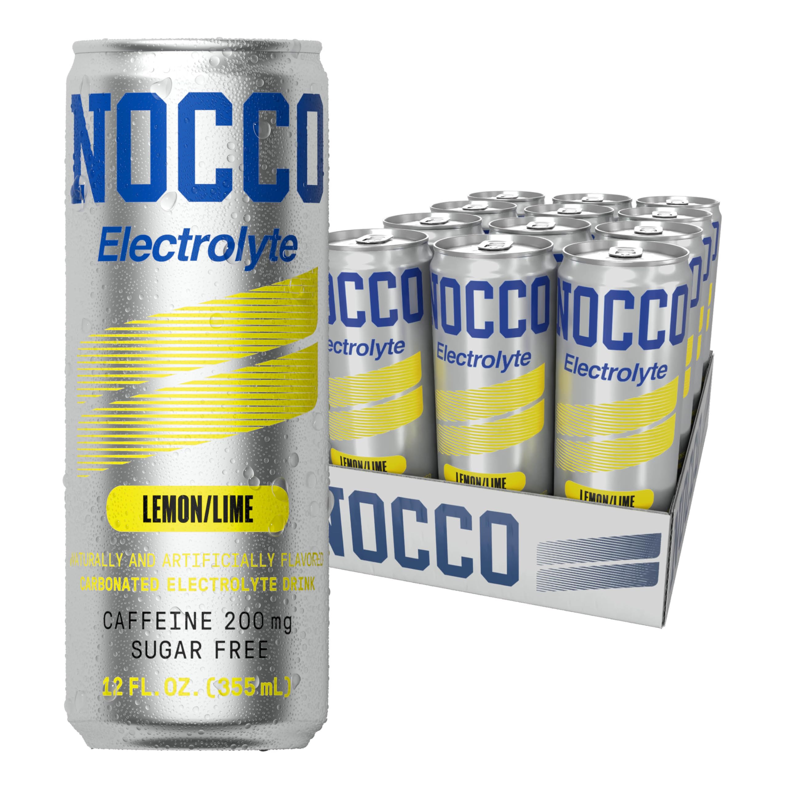 Amazon.com : NOCCO Zero Sugar Electrolyte Drink, Lemon/Lime - 12
